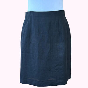 Vintage 80s 90s Black Mini Skirt International Scene Size 10